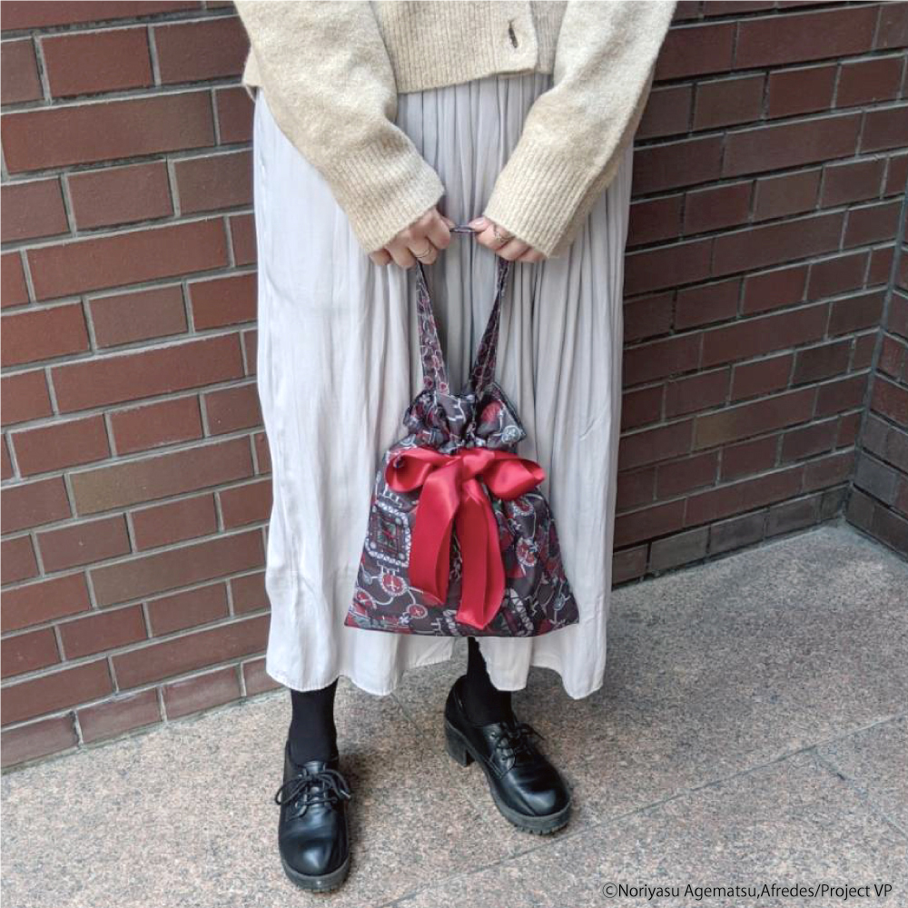 ヴィジュアルプリズン】リボン巾着トートバッグ - 株式会社ハゴロモ